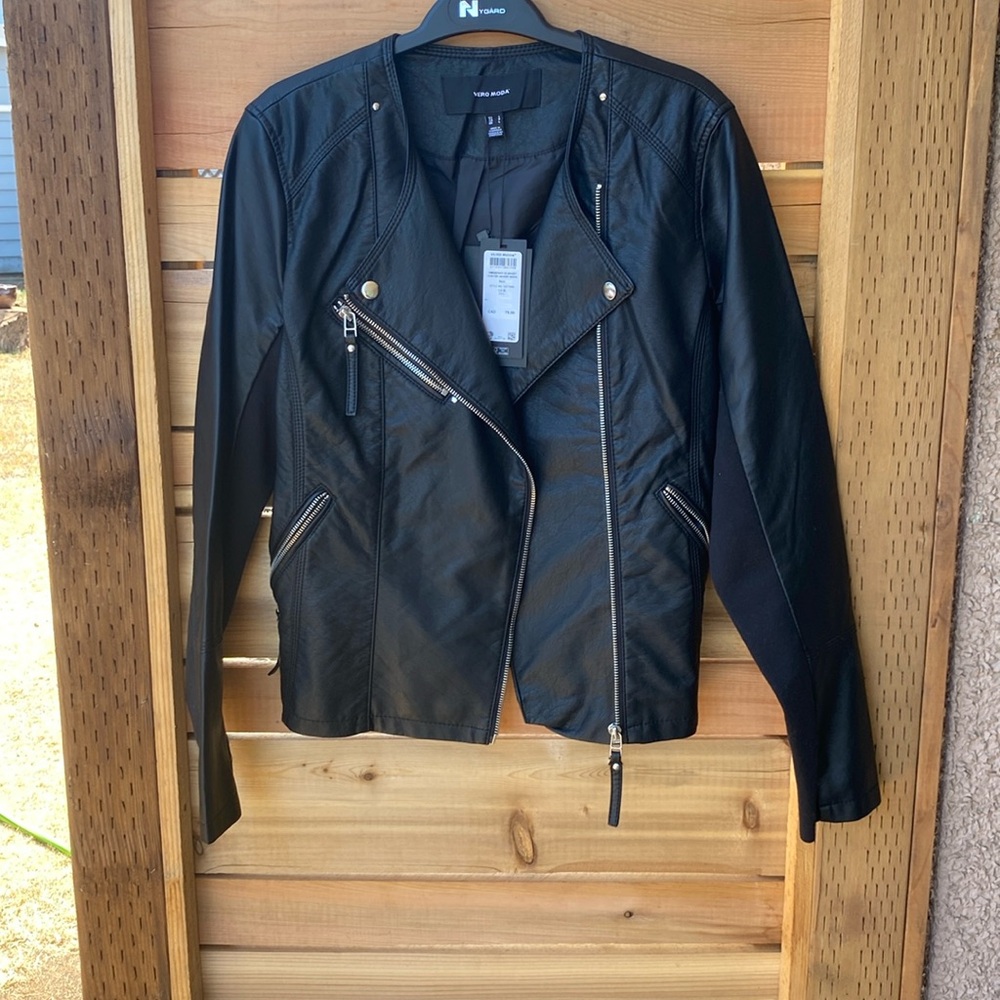 VERO MODA Vmriafavo Women's Short Coated Jacket Large NWT